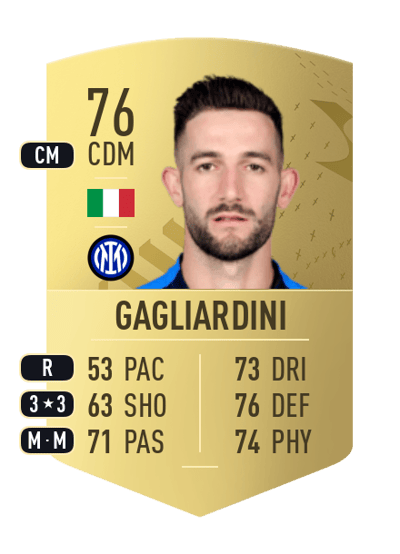 Roberto Gagliardini Common 76 OVR