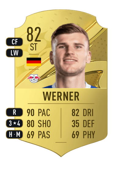 Timo Werner Rare 82 OVR