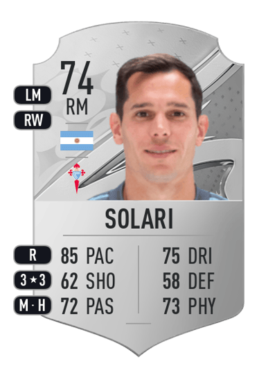 Augusto Solari Rare 74 OVR