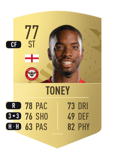 Ivan Toney Common 77 OVR