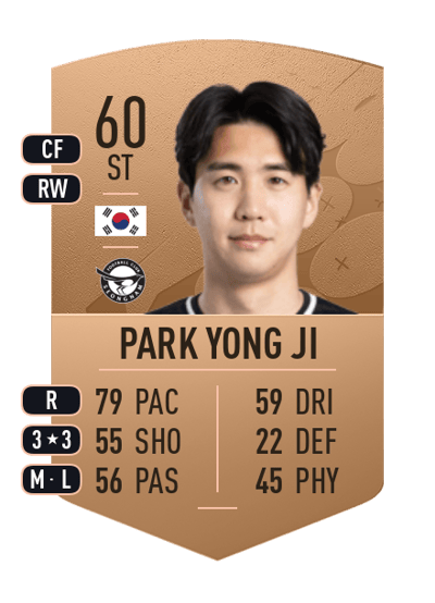Park Yong Ji Common 60 OVR