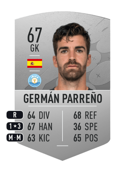 Germán Parreño Common 67 OVR