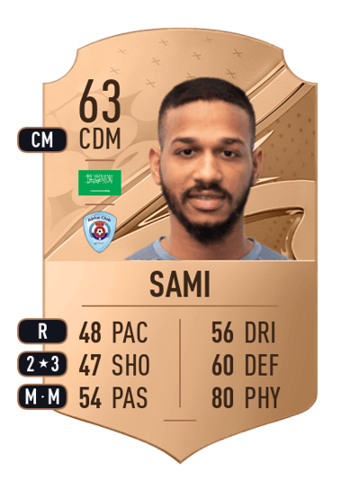 Zakaria Sami Rare 63 OVR
