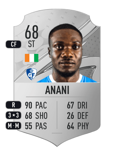 Achille Anani Rare 68 OVR