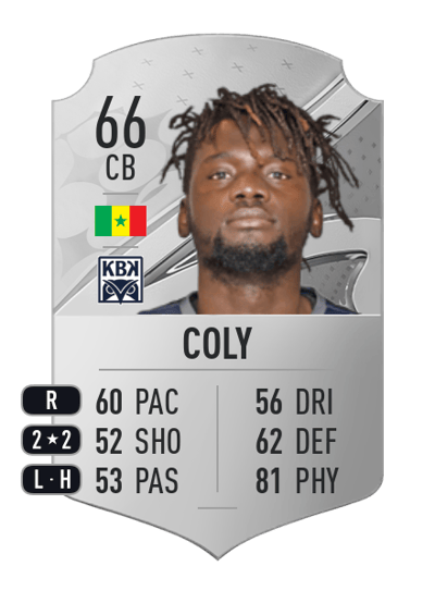 Aliou Coly Rare 66 OVR