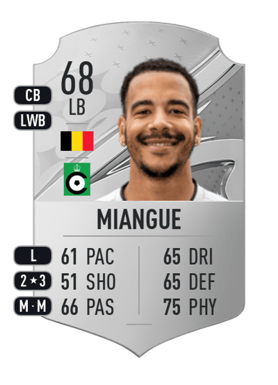 Senna Miangue Rare 68 OVR