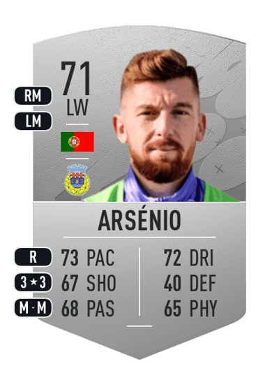 Arsénio Common 71 OVR