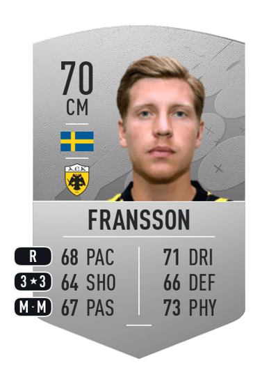 Alexander Fransson Common 70 OVR