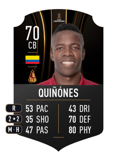 Julián Quiñónes CONMEBOL LIBERTADORES 70 OVR