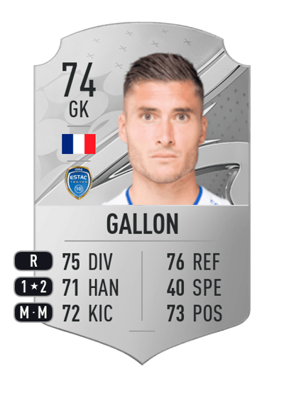 Gauthier Gallon Rare 74 OVR