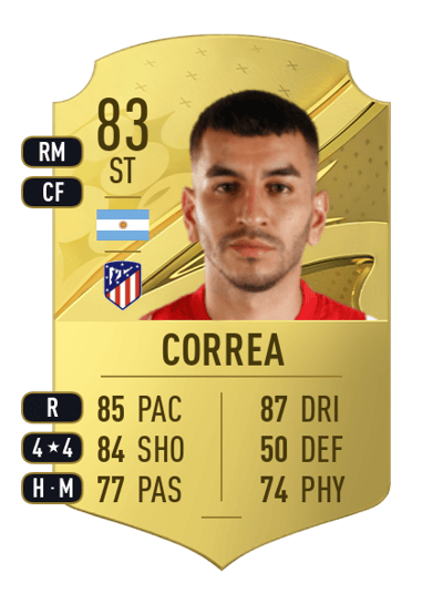 Ángel Correa Rare 83 OVR