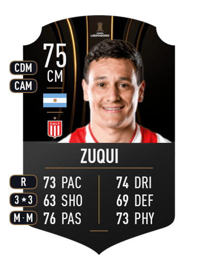 Fernando Zuqui CONMEBOL LIBERTADORES 75 OVR