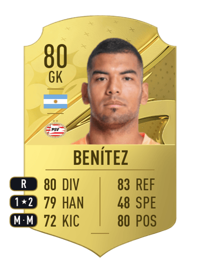 Walter Benítez Rare 80 OVR