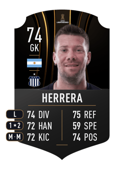 Guido Herrera CONMEBOL LIBERTADORES 74 OVR