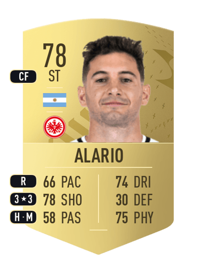 Lucas Alario Common 78 OVR