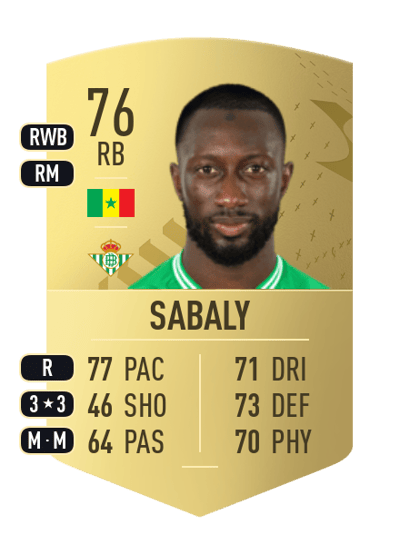 Youssouf Sabaly Common 76 OVR