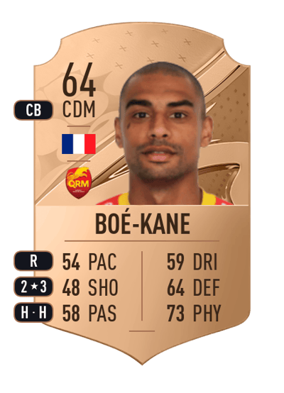 Yann Boé-Kane Rare 64 OVR