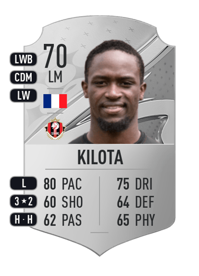 Gérald Kilota Rare 70 OVR