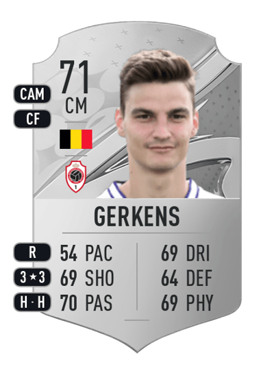 Pieter Gerkens Rare 71 OVR
