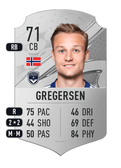 Stian Rode Gregersen Rare 71 OVR