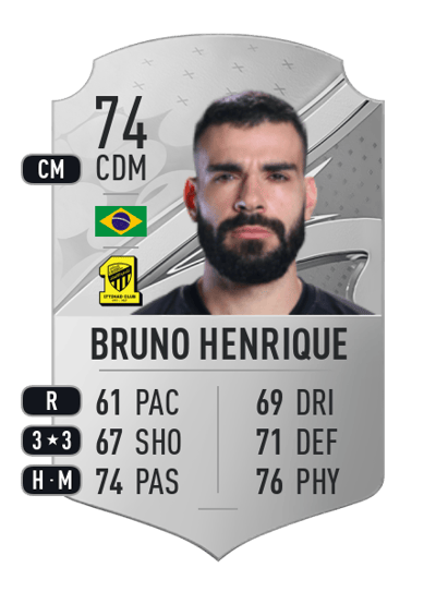 Bruno Henrique Rare 74 OVR