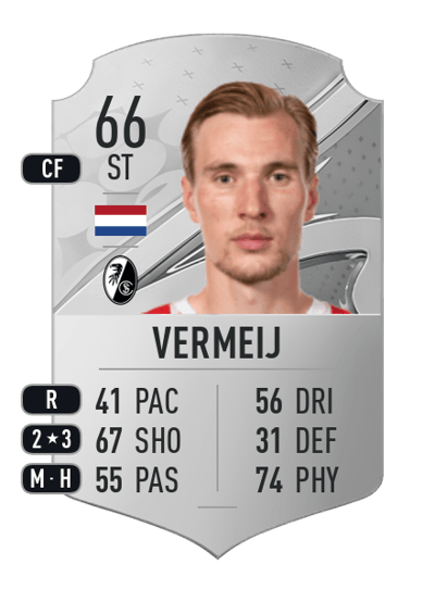 Vincent Vermeij Rare 66 OVR
