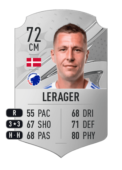 Lukas Lerager Rare 72 OVR