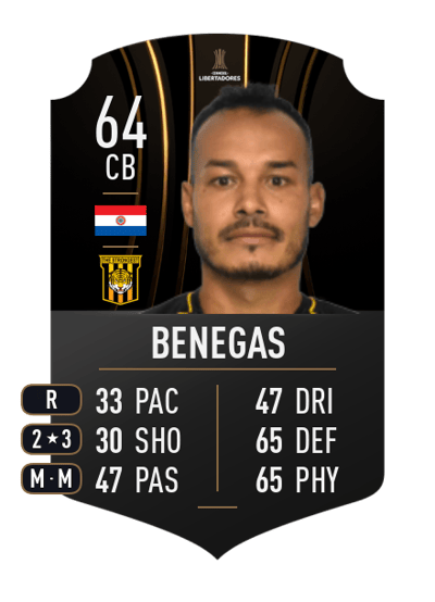 Ismael Benegas CONMEBOL LIBERTADORES 64 OVR