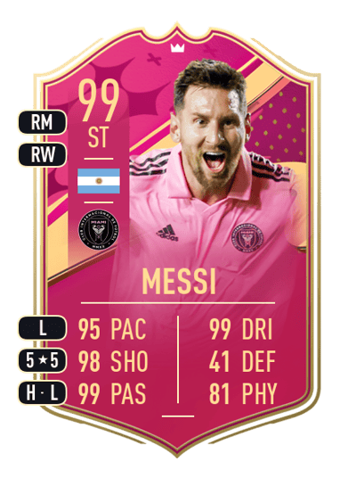 Lionel Messi Premium FUTTIES 99 OVR