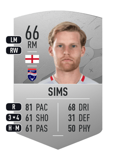Josh Sims Common 66 OVR