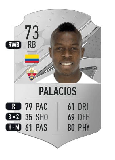 Helibelton Palacios Rare 73 OVR