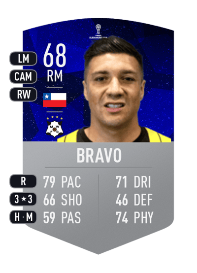 Christian Bravo CONMEBOL SUDAMERICANA 68 OVR