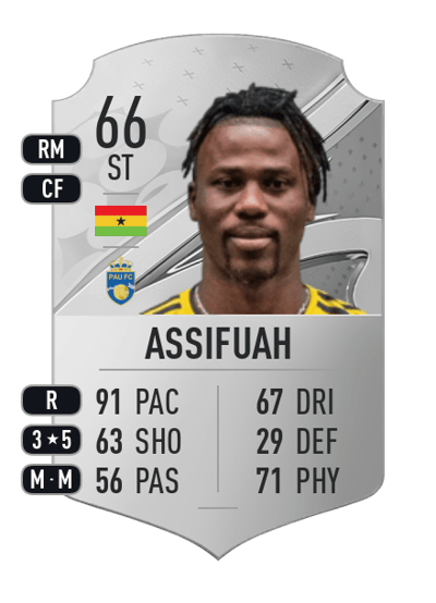 Ebenezer Assifuah Rare 66 OVR