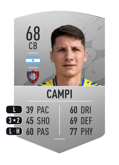 Gastón Campi Common 68 OVR