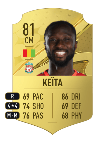 Naby Keïta Rare 81 OVR