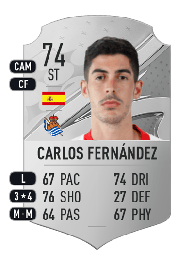 Carlos Fernández Rare 74 OVR