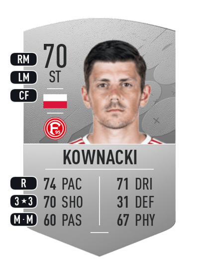 Dawid Kownacki Common 70 OVR