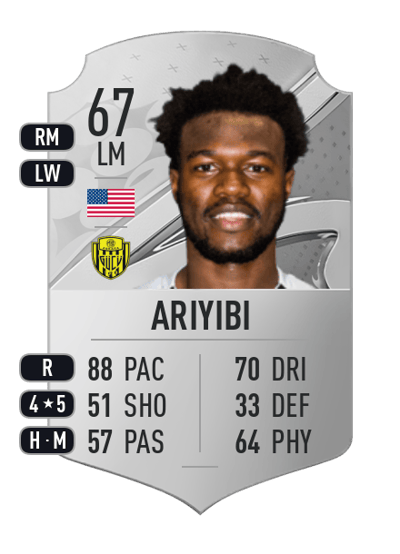 Gboly Ariyibi Rare 67 OVR