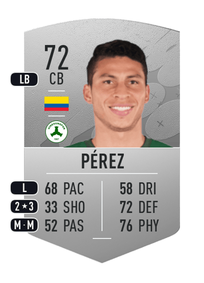 Alexis Pérez Common 72 OVR