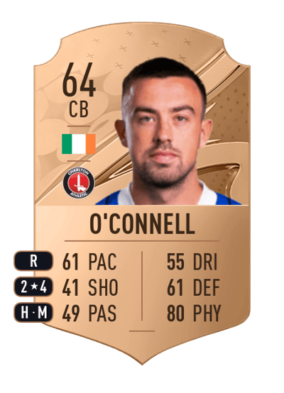Eoghan O'Connell Rare 64 OVR