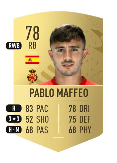 Pablo Maffeo Common 78 OVR