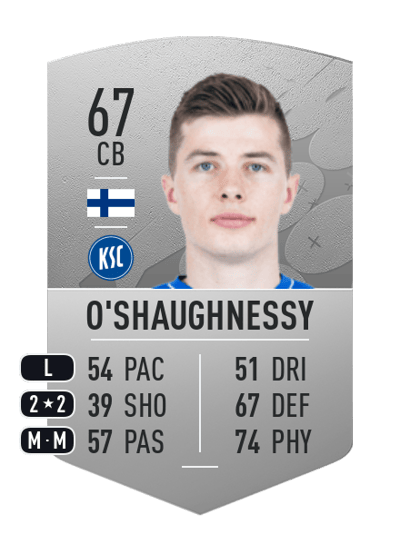 Daniel O'Shaughnessy Common 67 OVR