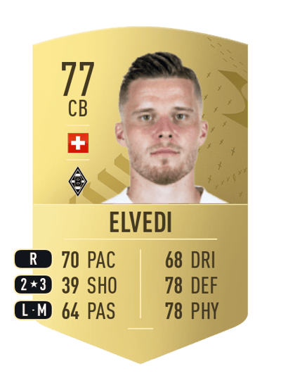 Nico Elvedi Common 77 OVR