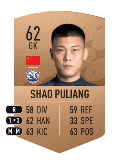 Shao Puliang Common 62 OVR
