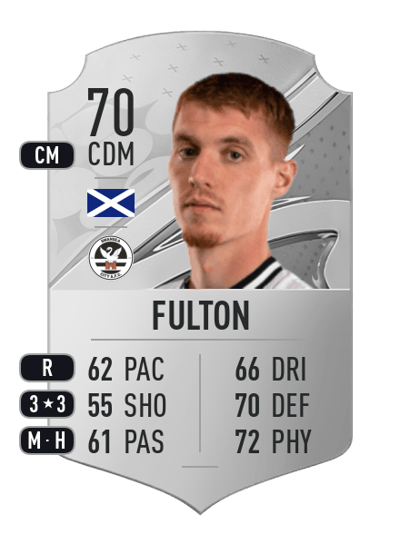 Jay Fulton Rare 70 OVR