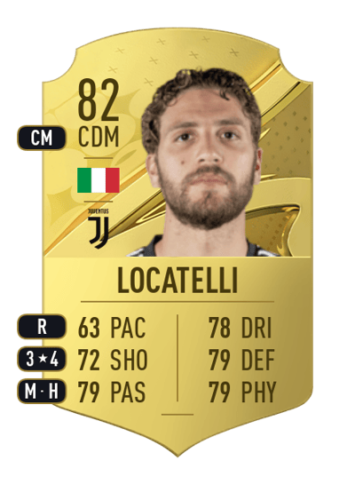 Manuel Locatelli Rare 82 OVR