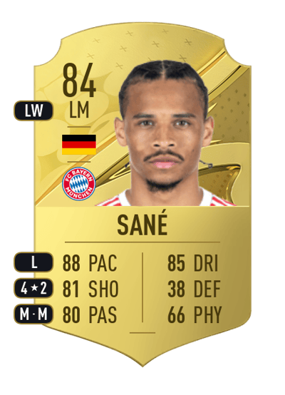 Leroy Sané Rare 84 OVR