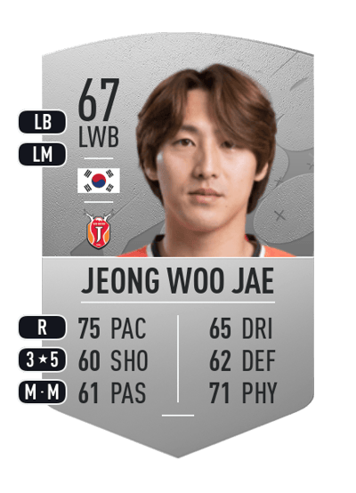 Jeong Woo Jae Common 67 OVR