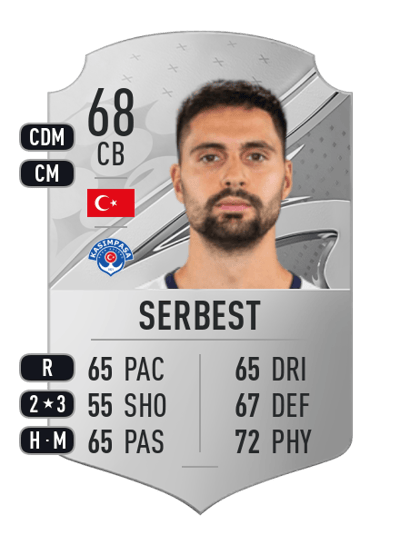 Tarkan Serbest Rare 68 OVR