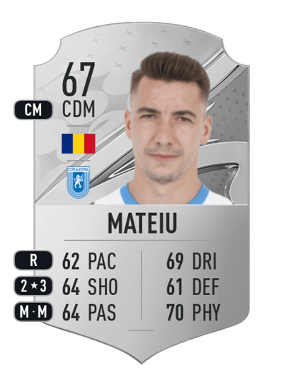 Alexandru Mateiu Rare 67 OVR